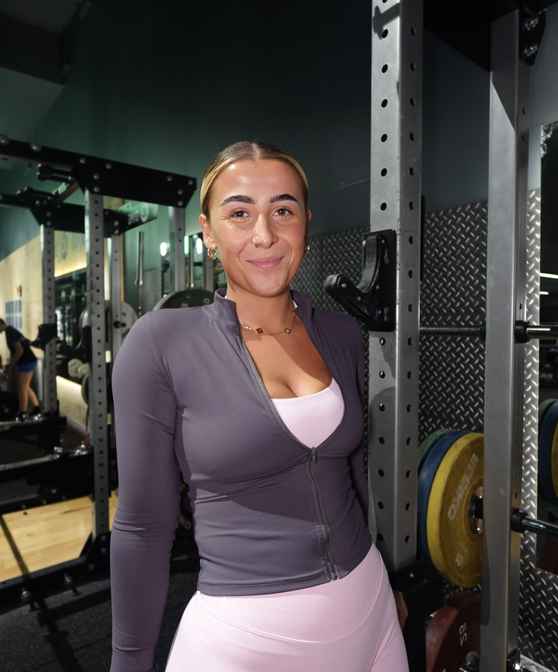 maci perry in the gym